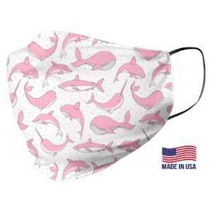 Pink Fishes Pattern Face Mask