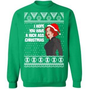 Black Widow I Hope You Have a Kick Ass Christmas Avengers Ugly Christmas Sweater