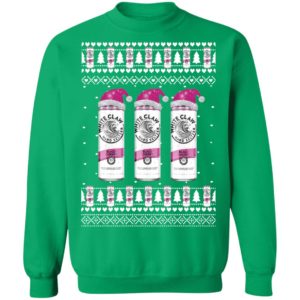 Black Cherry White Claw Hard Seltzer Ugly Christmas Sweater