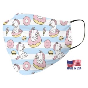 Donut Unicorn Pattern Face Mask