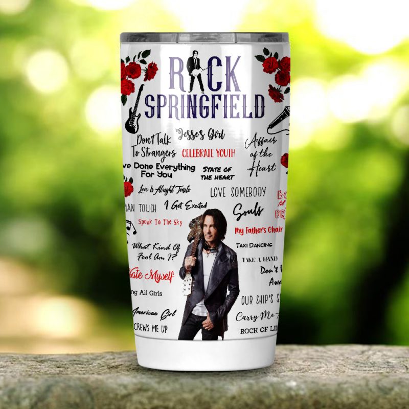 Rick Springfield Tumbler 20oz 30oz Rick Springfield Tumbler 20oz 30oz