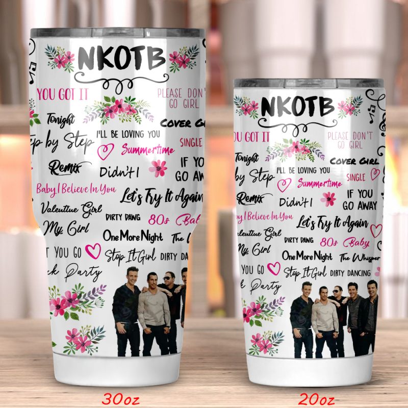 NKOTB New Kids On The Block Tumbler 20oz 30oz NKOTB New Kids On The Block Tumbler 20oz 30oz