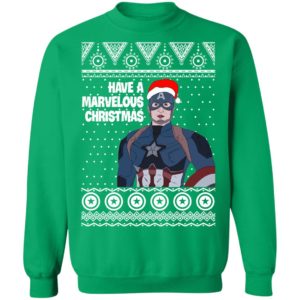 Captain America Have A Marvelous Christmas Avengers Ugly Christmas Sweater