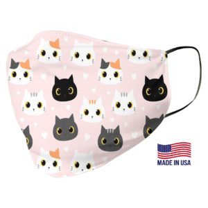 Cute Black Cat Pattern Face Mask