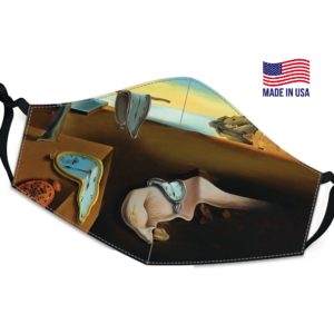 The Persistence Of Memory Salvador Reusable Face Mask