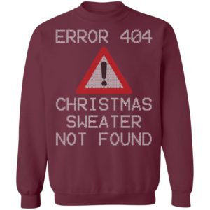 Bah Humbug ERROR 404 T-Shirt Ugly Christmas Sweater