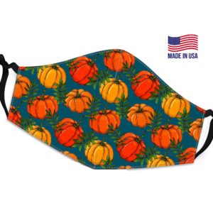Autumn Pumpkin Vivid Reusable Face Mask
