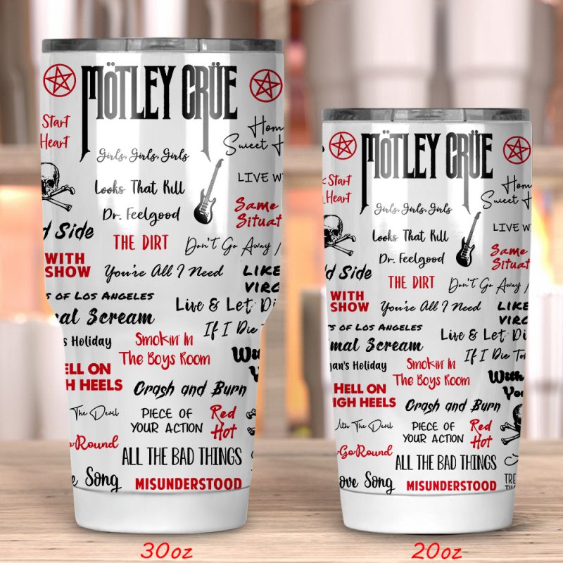 Motley Crue Tumbler 20oz 30oz Motley Crue Tumbler 20oz 30oz