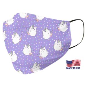 Chubby Unicorn Pattern Face Mask