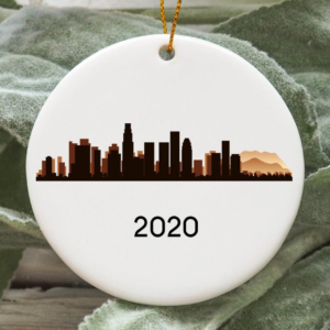 Los Angeles City 2020 Christmas Tree Ornament