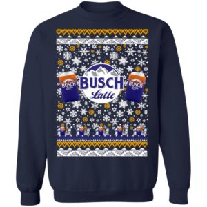 Busch Latte Beer Ugly Christmas Sweater