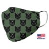 Black Cat Pattern Face Mask