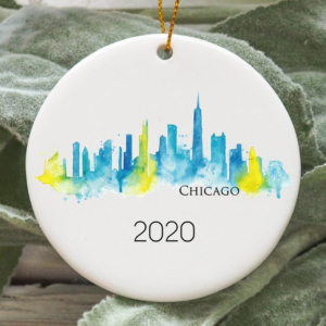 Chicago City 2020 Christmas Tree Ornament
