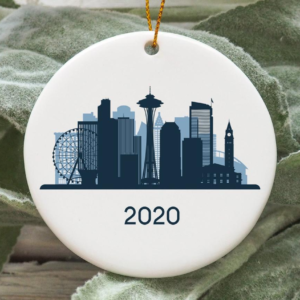 Seattle City 2020 Christmas Tree Ornament