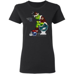Santa Grinch Washington Redskins Shit On Other Teams Christmas Sweater, Shirt