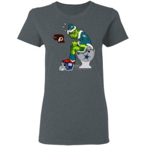 Santa Grinch Philadelphia Eagles Shit On Other Teams Christmas Sweater, Shirt
