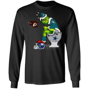 Santa Grinch Philadelphia Eagles Shit On Other Teams Christmas Sweater, Shirt