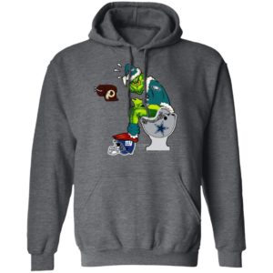 Santa Grinch Philadelphia Eagles Shit On Other Teams Christmas Sweater, Shirt
