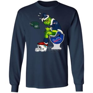 Santa Grinch New England Patriots Shit On Other Teams Christmas Sweater, Shirt