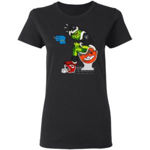 Santa Grinch Oakland Raiders Shit On Other Teams Christmas Sweater, Shirt