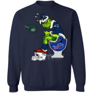Santa Grinch New England Patriots Shit On Other Teams Christmas Sweater, Shirt