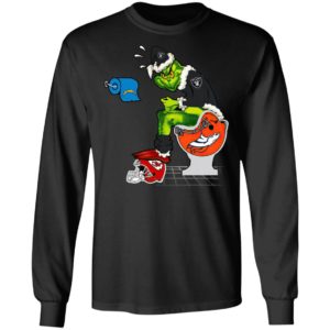 Santa Grinch Oakland Raiders Shit On Other Teams Christmas Sweater, Shirt
