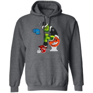 Santa Grinch Oakland Raiders Shit On Other Teams Christmas Sweater, Shirt
