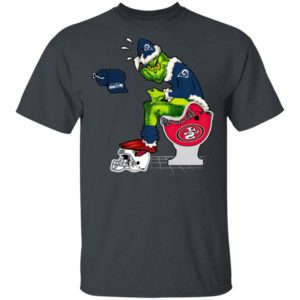 Santa Grinch Los Angeles Rams Shit On Other Teams Christmas Sweater, Shirt