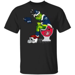 Santa Grinch Los Angeles Rams Shit On Other Teams Christmas Sweater, Shirt