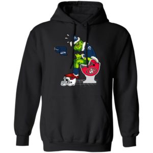 Santa Grinch Los Angeles Rams Shit On Other Teams Christmas Sweater, Shirt