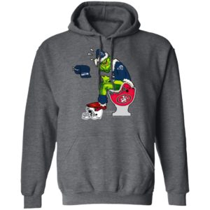 Santa Grinch Los Angeles Rams Shit On Other Teams Christmas Sweater, Shirt