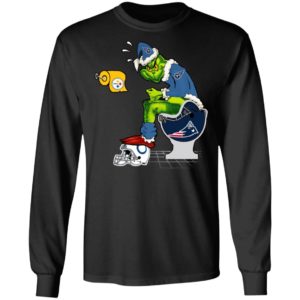 Santa Grinch Tennessee Titans Shit On Other Teams Christmas Sweater, Shirt