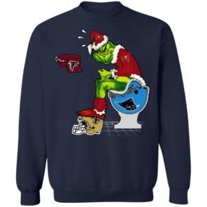 Santa Grinch Tampa Bay Buccaneers Shit On Other Teams Christmas Sweater, Shirt