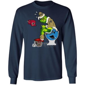 Santa Grinch New Orleans Saints Shit On Other Teams Christmas Sweater, Shirt