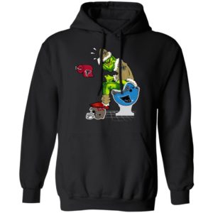 Santa Grinch New Orleans Saints Shit On Other Teams Christmas Sweater, Shirt