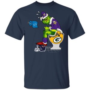 Santa Grinch Minnesota Vikings Shit On Other Teams Christmas Sweater, Shirt