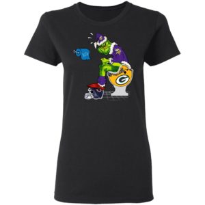 Santa Grinch Minnesota Vikings Shit On Other Teams Christmas Sweater, Shirt
