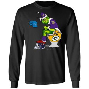 Santa Grinch Minnesota Vikings Shit On Other Teams Christmas Sweater, Shirt