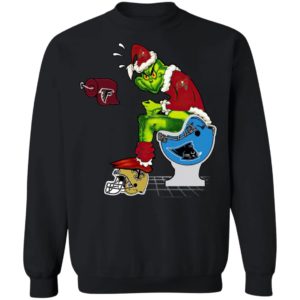 Santa Grinch Tampa Bay Buccaneers Shit On Other Teams Christmas Sweater, Shirt