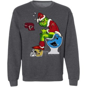 Santa Grinch Tampa Bay Buccaneers Shit On Other Teams Christmas Sweater, Shirt