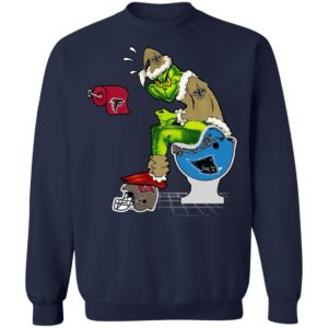 Santa Grinch New Orleans Saints Shit On Other Teams Christmas Sweater, Shirt