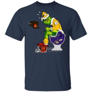 Santa Grinch Pittsburgh Steelers Shit On Other Teams Christmas Sweater, Shirt