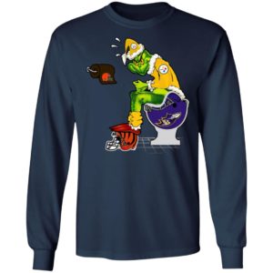 Santa Grinch Pittsburgh Steelers Shit On Other Teams Christmas Sweater, Shirt