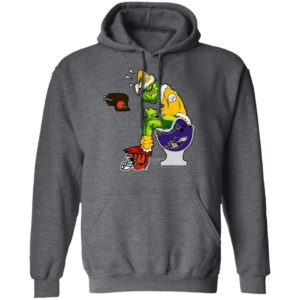 Santa Grinch Pittsburgh Steelers Shit On Other Teams Christmas Sweater, Shirt