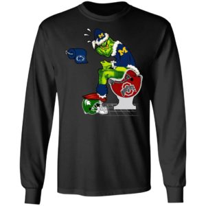 Santa Grinch Michigan Wolverines Shit On Other Teams Christmas Sweater, Shirt