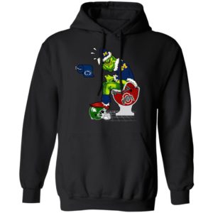 Santa Grinch Michigan Wolverines Shit On Other Teams Christmas Sweater, Shirt