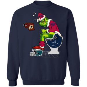 Santa Grinch New York Giants Shit On Other Teams Christmas Sweater, Shirt