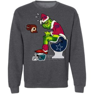 Santa Grinch New York Giants Shit On Other Teams Christmas Sweater, Shirt