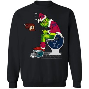 Santa Grinch New York Giants Shit On Other Teams Christmas Sweater, Shirt