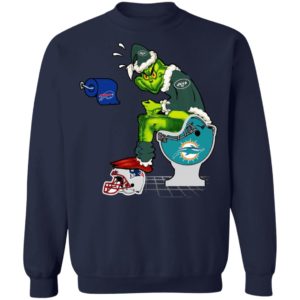 Santa Grinch New York Jets Shit On Other Teams Christmas Sweater, Shirt